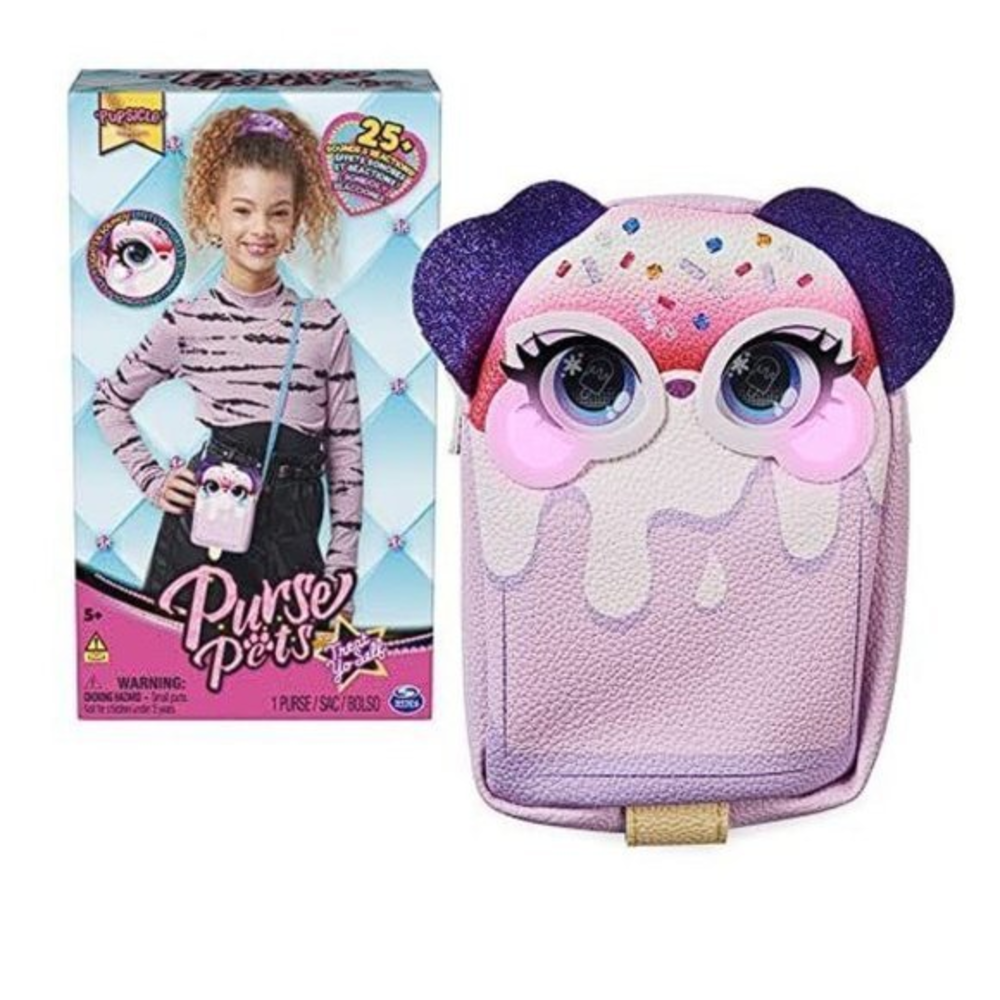 Purse Pets Treat Yo Self‎ Pupsicle Interactive Pet Toy Handbag Light Spin Master